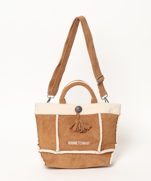 「Minnetonka」 2WAYバッグ FREE チャコール レディース_画像3