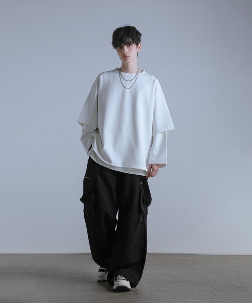 「LILL」 長袖Tシャツ M ブラック メンズ_画像5