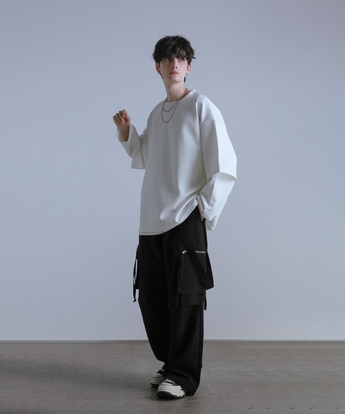 「LILL」 長袖Tシャツ M ブラック メンズ_画像8