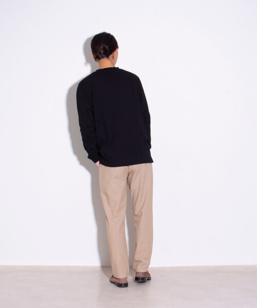 「GLOSTER」 長袖Tシャツ L ベージュ メンズ_画像2