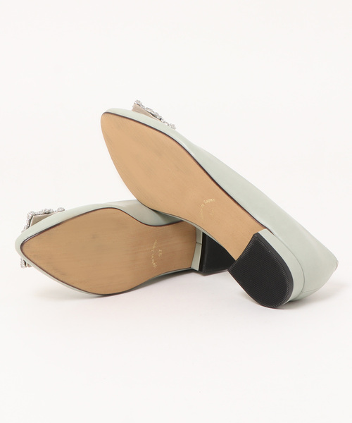 「BEATRICE」 フラットパンプス 24 ライム レディース_画像3