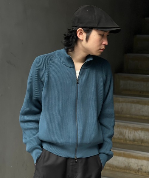 「crepuscule」 ニットカーディガン FREE チョコ メンズの画像