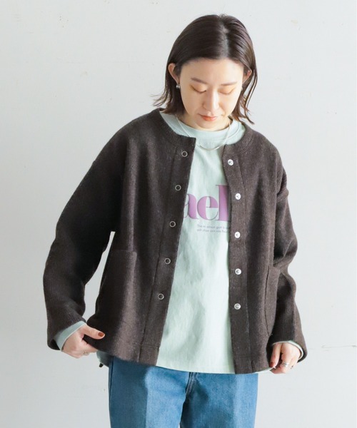 「NOMBRE IMPAIR」 ニットカーディガン FREE グレー レディース_画像3