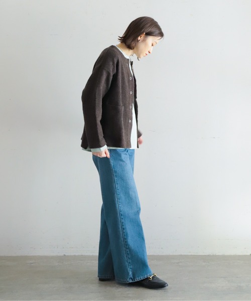 「NOMBRE IMPAIR」 ニットカーディガン FREE グレー レディース_画像7
