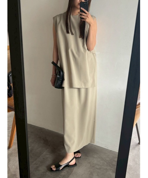 RIM.ARK パーティードレス ドレス Square layered dress スクエア