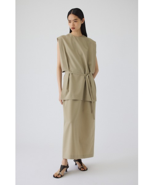 RIM.ARK 26SS square layered dress ベージュ38 RIM.ARK パーティードレス ドレス Square layered dress スクエア