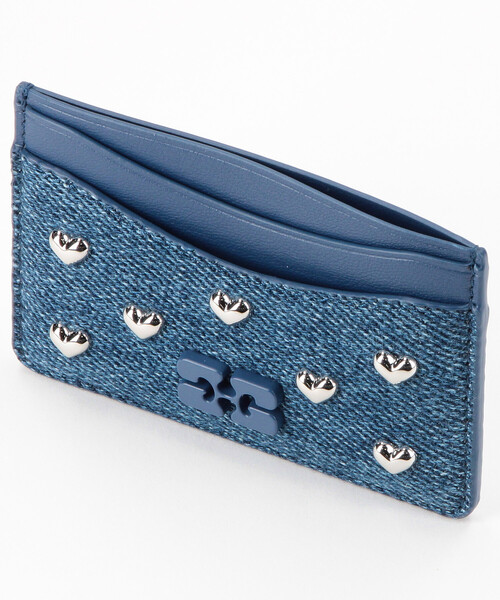 GANNI（ガニー） カードケース Card Holder Heart Studs / B3010089