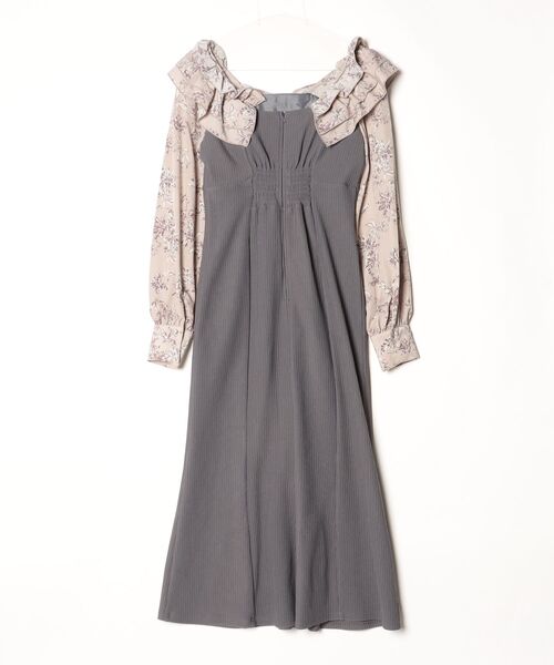 「dazzlin」 長袖ワンピース SMALL グレー レディース_画像2