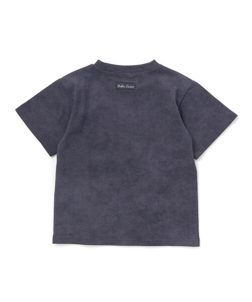BeBe（ベベ） tシャツ ムラ染め天竺ロゴプリント半袖Tシャツ キッズ