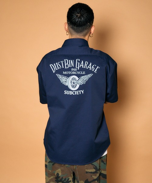 Subciety（サブサエティ） シャツ 半袖 Work shirt メンズ レディース
