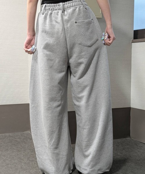 KOM（ドットコム） ワイドパンツ スウェットパンツ ジャージ A'GEM/9