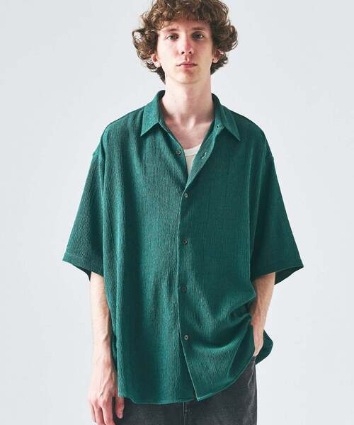 【イトティ】染0658 青のアビス 緑の染色体 レイジブルーシャツセット RAGEBLUE（レイジブルー） シャツ Assort Pattern Open collar Shirt