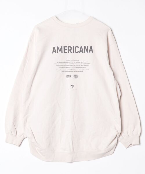 「AMERICANA」 ワンポイントスウェットカットソー - ホワイト レディース_画像2