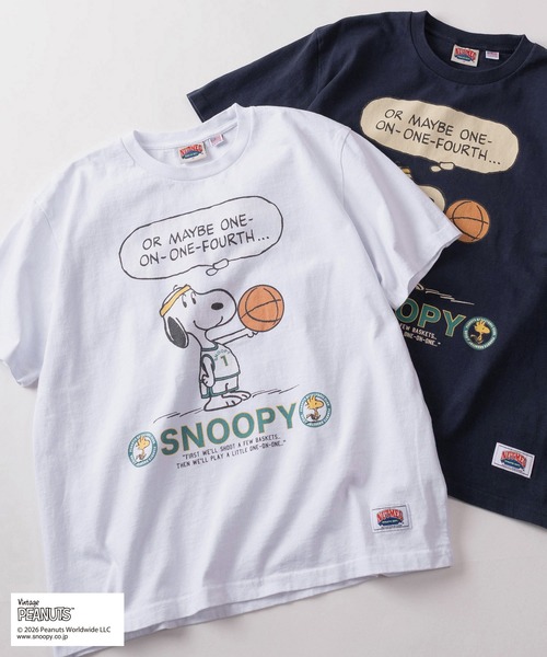 PEANUTS tシャツ 「75」「PEANUTS/ピーナッツ」×「NUTMEG/ナツメグ