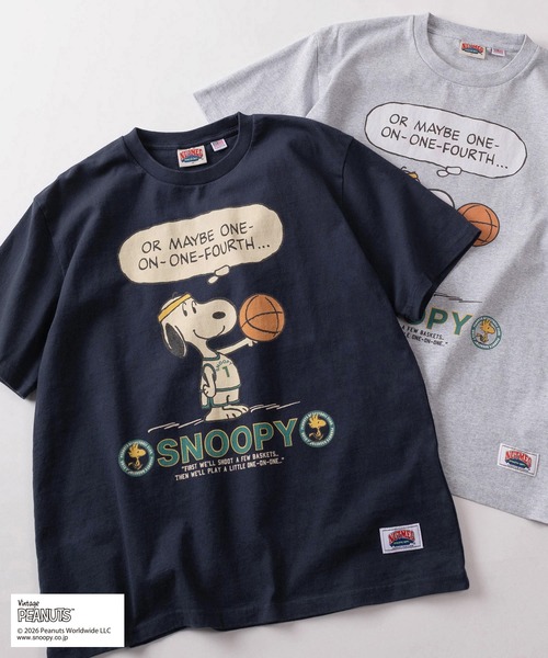 PEANUTS tシャツ 「75」「PEANUTS/ピーナッツ」×「NUTMEG/ナツメグ