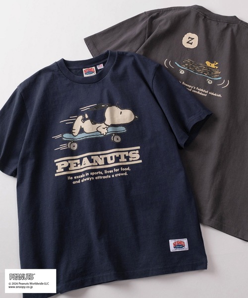 PEANUTS tシャツ 「75」「PEANUTS/ピーナッツ」×「NUTMEG/ナツメグ