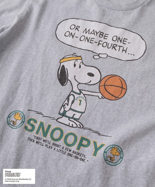 PEANUTS tシャツ 「75」「PEANUTS/ピーナッツ」×「NUTMEG/ナツメグ
