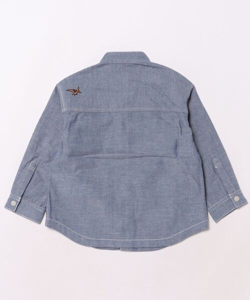 「kladskap」 「KIDS」長袖シャツ 100cm サックスブルー キッズ_画像2