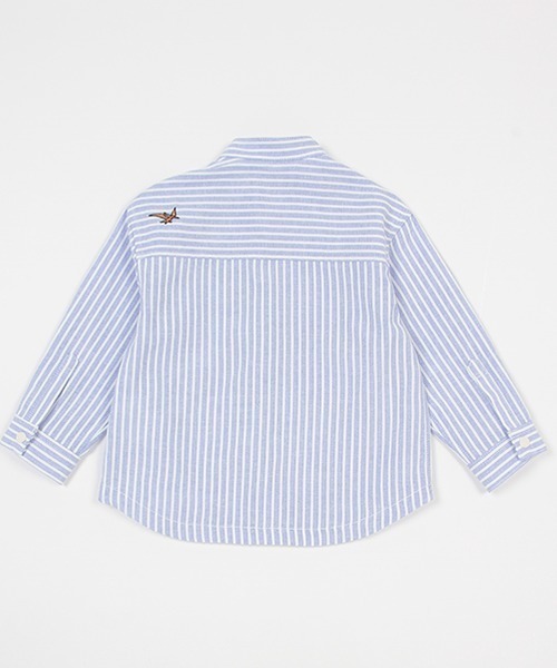 「kladskap」 「KIDS」長袖シャツ 100cm サックスブルー キッズ_画像3