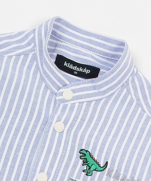「kladskap」 「KIDS」長袖シャツ 100cm サックスブルー キッズ_画像4