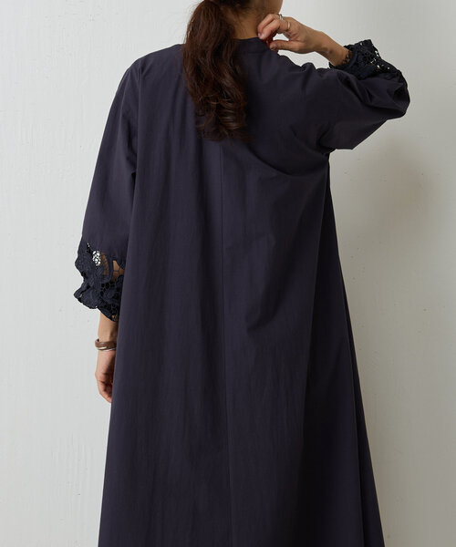 BEARDSLEY（ビアズリー） 7分袖ワンピース 1 グレー レディース