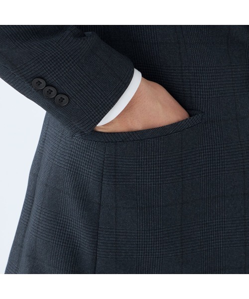 SUIT SELECT 3ピーススーツ AB5 ネイビー メンズ : ZOZOTOWN Yahoo!店