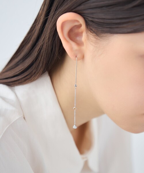 ピアス 「シークレットグリマー」 ビジュー ピアス レディースの画像