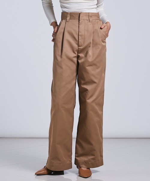 「DOUBLE STANDARD CLOTHING」 パンツ 38 グリーン レディース_画像2