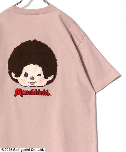 tシャツ 半袖 2026SS Monchhichi/モンチッチ バックサガラ刺繍 半袖T