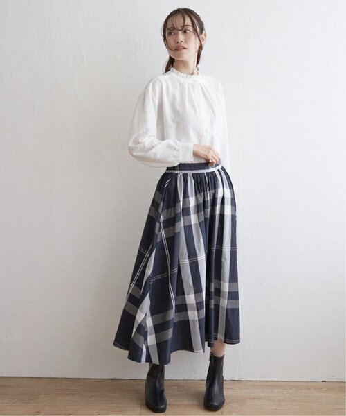 「ikka」 長袖ブラウス M オフホワイト レディース_画像6