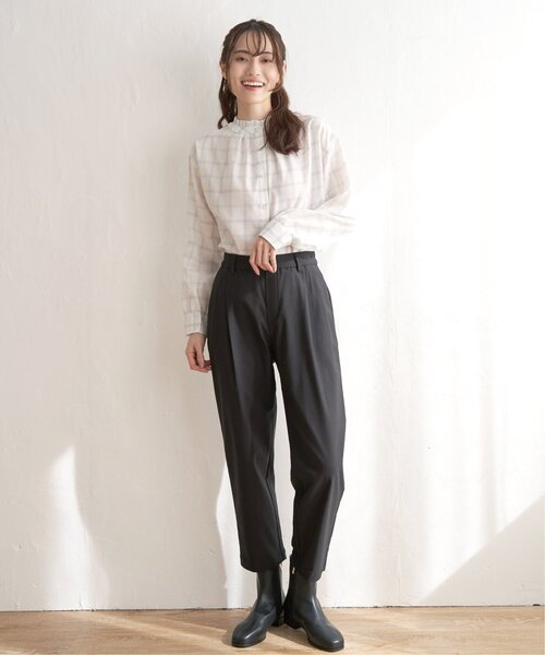 「ikka」 長袖ブラウス M オフホワイト レディース_画像7