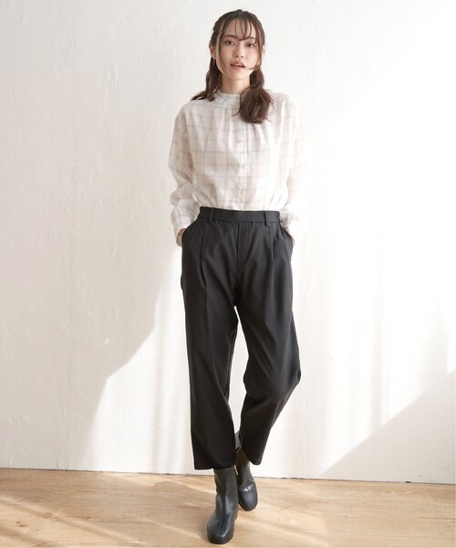 「ikka」 長袖ブラウス M オフホワイト レディース_画像8