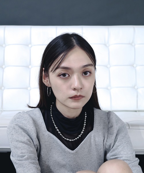 「Ellno de Mavie」 長袖ワンピース FREE ブラック レディース_画像8