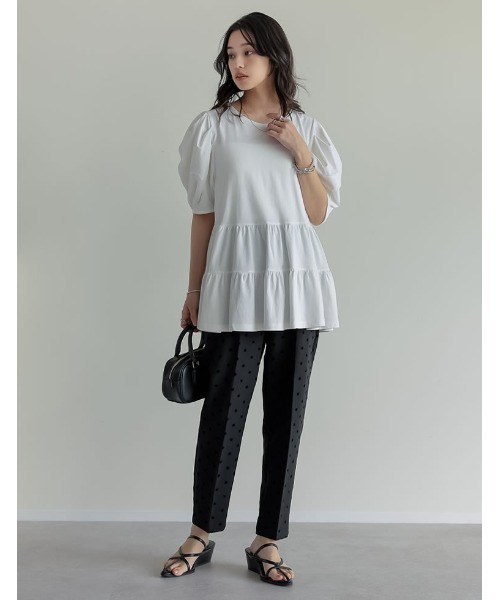 「Re:EDIT」 パンツ LARGE ブラック系その他 レディース_画像5