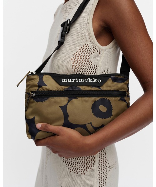 国内正規品 新品 マリメッコNeat Crossbody Unikko ブラウン marimekko（マリメッコ） ショルダーバッグ バッグ Unikko / Neat