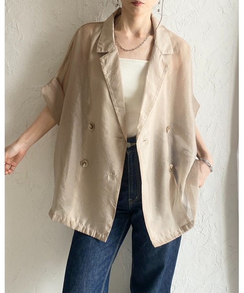 She's Closet uvカット ジャケット テーラードジャケット 半袖