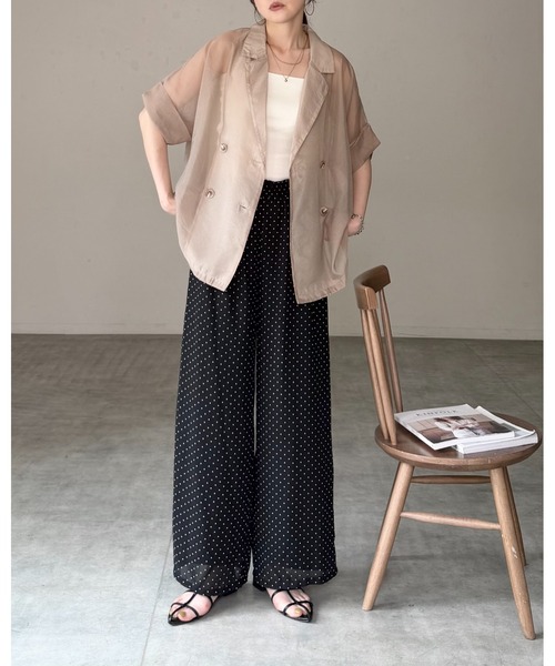 She's Closet ジャケット テーラードジャケット 半袖 オーバーサイズ