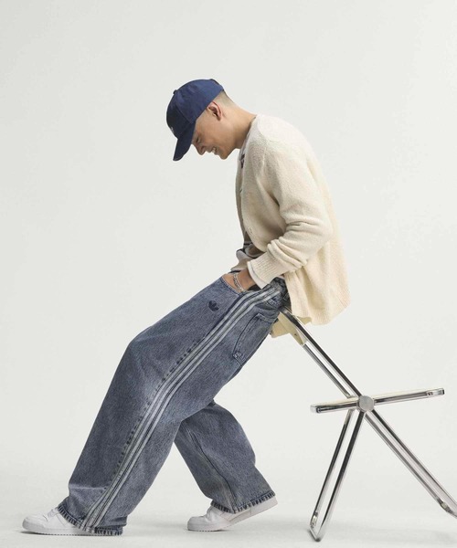 adidas（アディダス） ワイドパンツ ジーンズ SST デニム ストレート