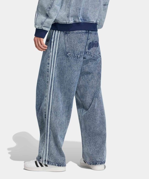  アディダス　オリジナルス　マーク　サイドライン　デニムパンツ2XL adidas（アディダス） ワイドパンツ ジーンズ SST デニム ストレート