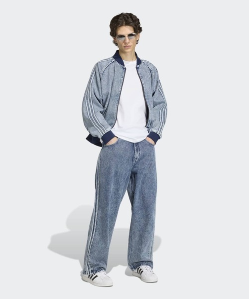 adidas（アディダス） ワイドパンツ ジーンズ SST デニム ストレート