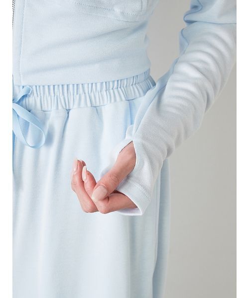 SNIDEL（スナイデル） ジップアップパーカー ONE SIZE ホワイト