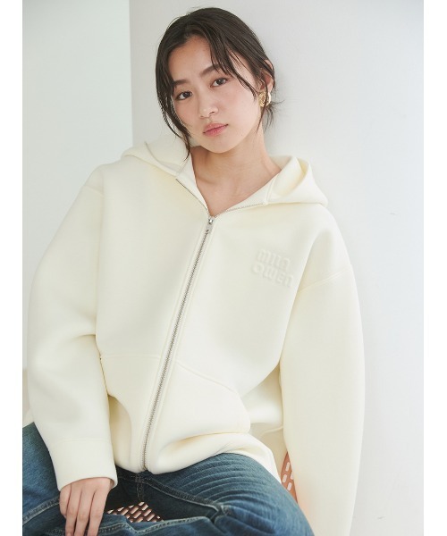 Mila Owen（ミラオーウェン） パーカー 「WEB限定」ダンボールロゴ