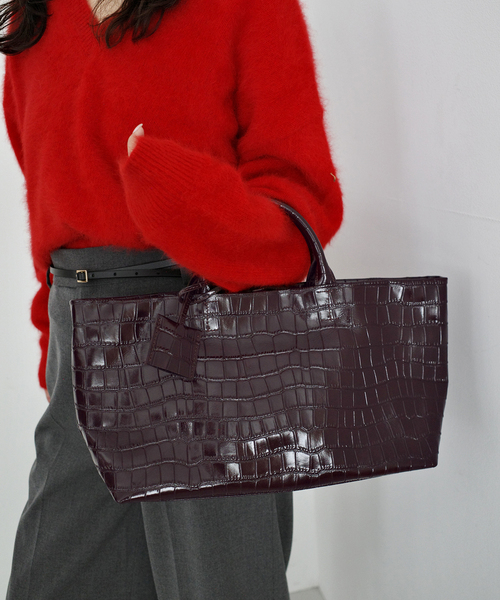 SLOBE IENA（スローブイエナ） トートバッグ SLOBE 型押しレザー