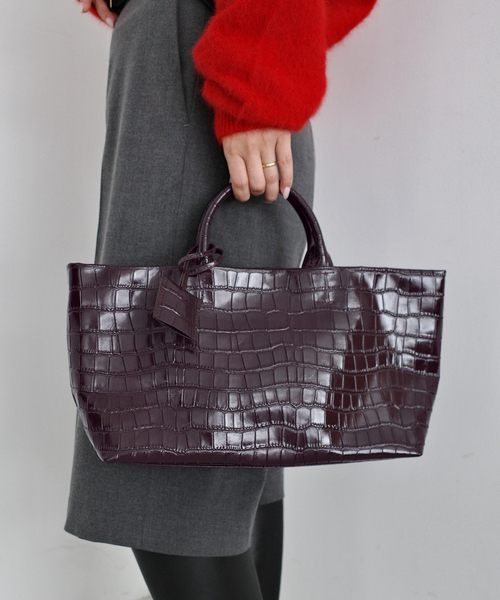 SLOBE IENA（スローブイエナ） トートバッグ SLOBE 型押しレザー
