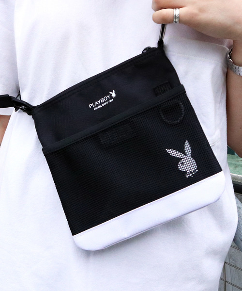 PLAYBOY バッグ ウエストポーチ 「 / プレイボーイ 」縦型サコッシュ 