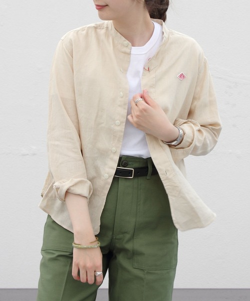 使い勝手の良い シャツ ブラウス Danton ダントン リネンスタンドシャツ Linen Stand Shirts Jd 3606kls ウィメンズ トップス レディースファッション ファッション 11 4 Www Jesuitnola Org
