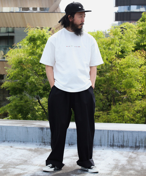 【MASTER FRAME/マスターフレーム】ワンポイント刺繍Tシャツ MASTER FRAME tシャツ RAINBOW刺繍Tシャツ メンズ レディース