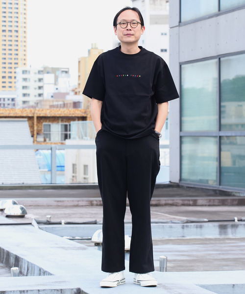 【MASTER FRAME/マスターフレーム】ワンポイント刺繍Tシャツ MASTER FRAME tシャツ RAINBOW刺繍Tシャツ メンズ レディース