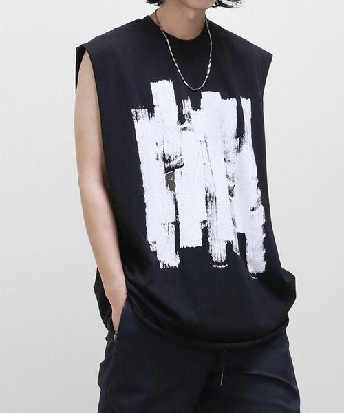 minsobi（ミンソビ） tシャツ ロングタンクトップ ルーズシルエット