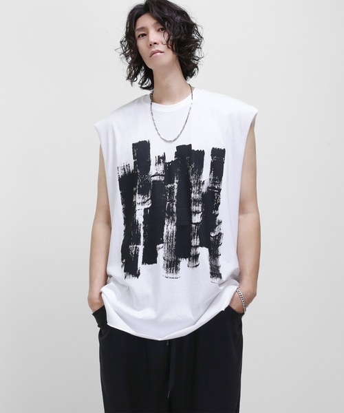 minsobi tシャツ ロングタンクトップ ルーズシルエット メンズ